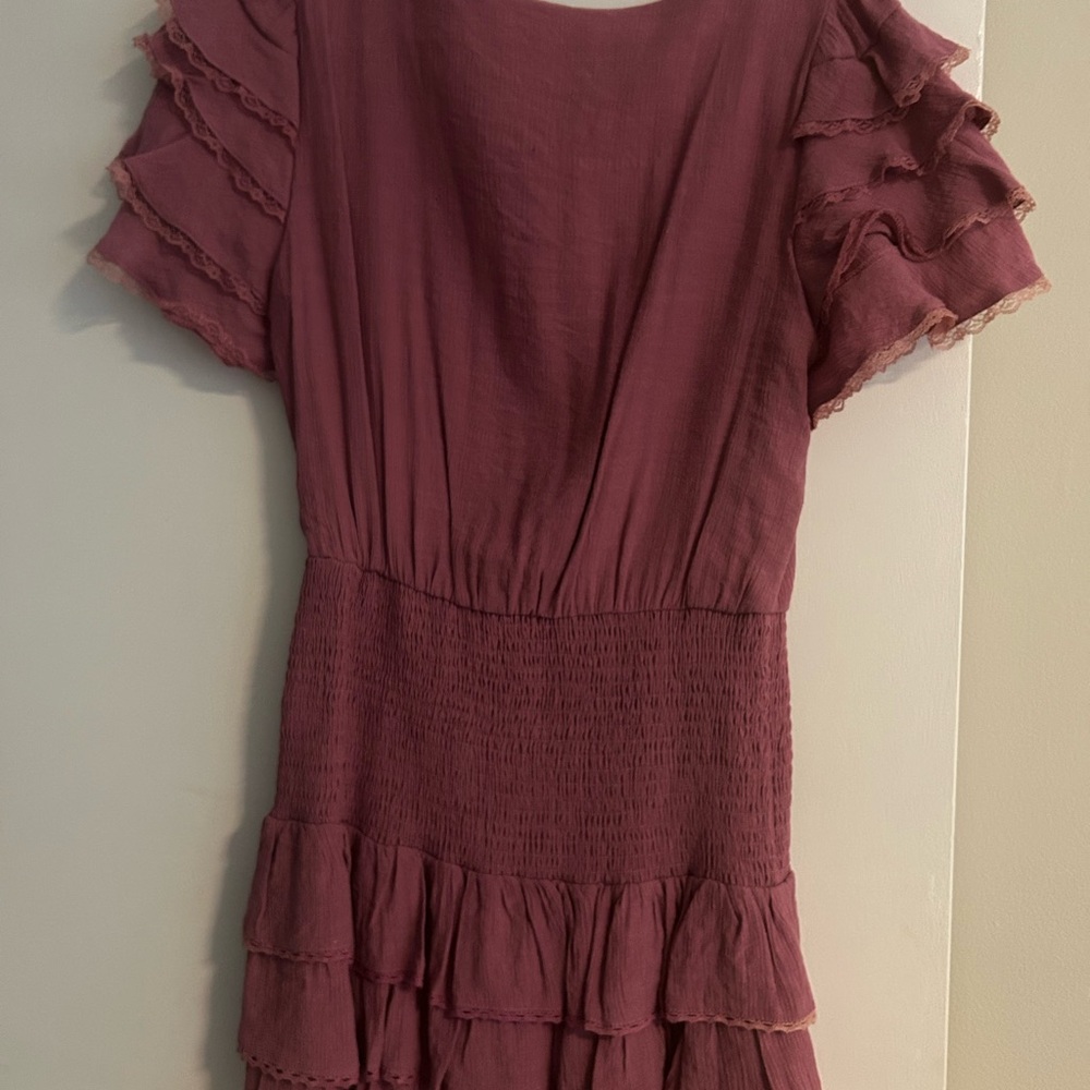 Mauve Ruffle Dress - Picture 2 of 2